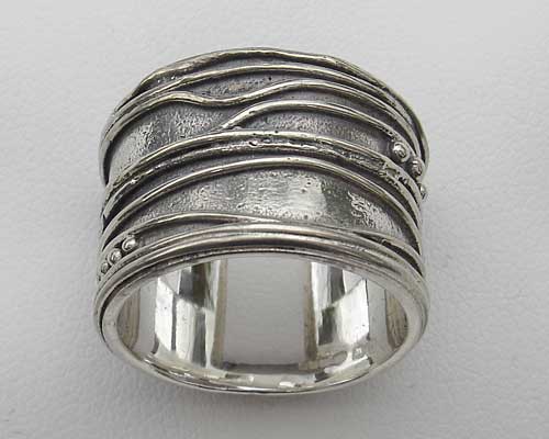 unusual silver ring
