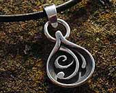 Unusual silver tribal necklace
