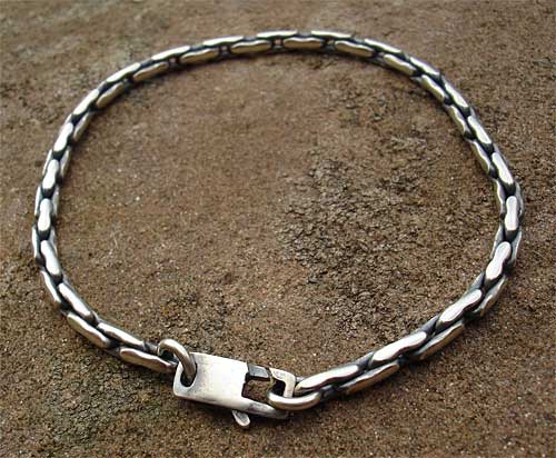 Mens Figaro Bracelet - 15mm - 925 Sterling Silver – SilverWow™