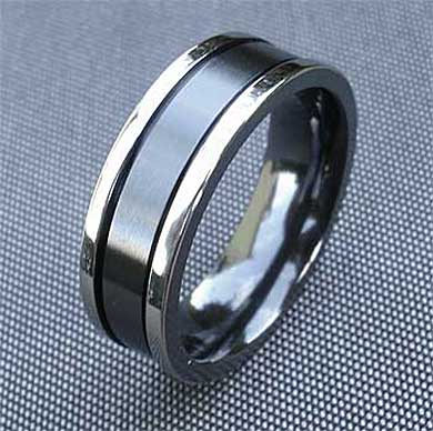 Unusual Mens Two Tone Wedding Ring | LOVE2HAVE UK!