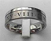 Roman numeral ring