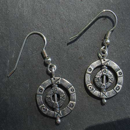 Viking silver earrings