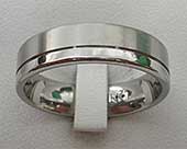 Wedding ring in titanium