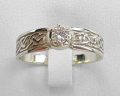 Scottish Celtic  Diamond Engagement  Ring  LOVE2HAVE in the UK  