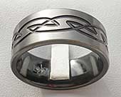 Mens designer Celtic ring