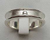 Designer Celtic silver ring for women