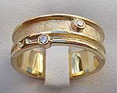 Celtic diamond wedding ring