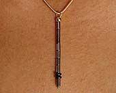 Women's contemporary crystal necklace