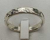 Womens designer silver ring