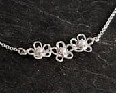 Womens elegant silver chain necklace
