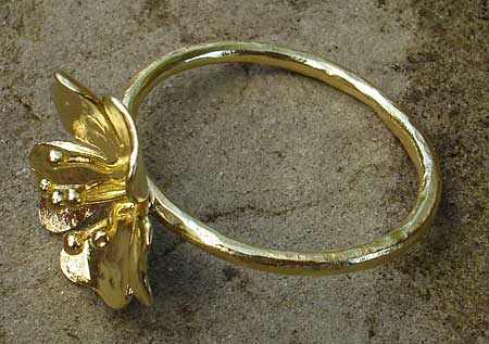 womens gold designer ring