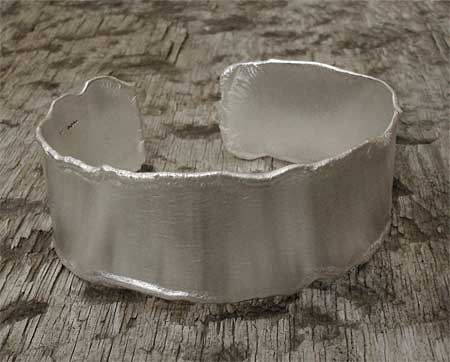 womens handmade silver bracelet