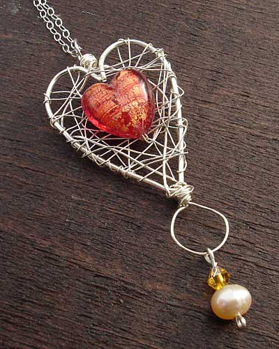 women's heart necklace