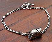 Womens Roman silver bracelet