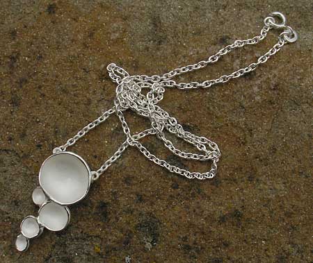 womens silver designer necklace