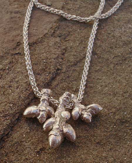 womens silver designer necklace