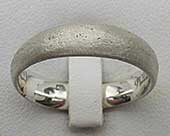 Unusual handmade silver ring