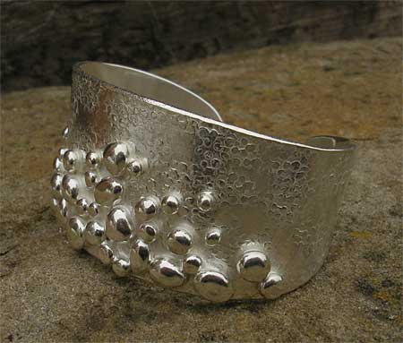 womens unusual silver cuff bracelet
