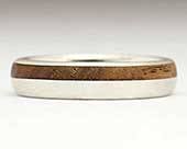 Womens Wooden wedding ring