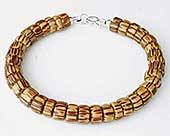 Wooden bead bracelet