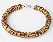 Wooden bead bracelet
