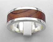 Wooden wedding ring